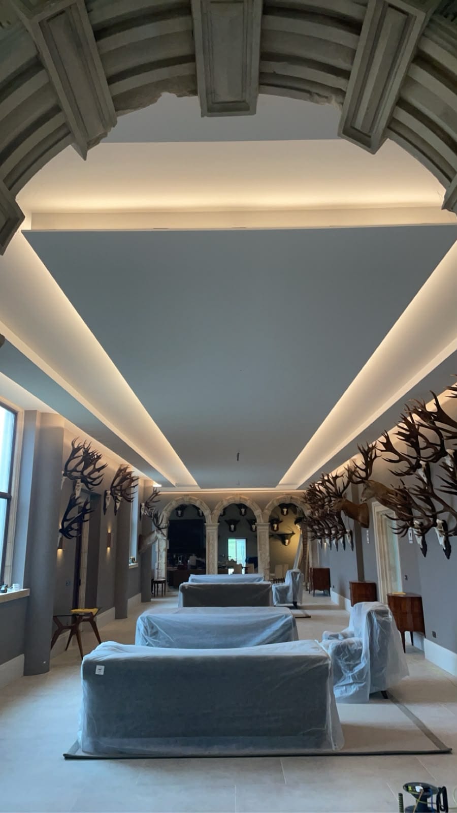 Architectural feature lighting installed by Snelling Electrical